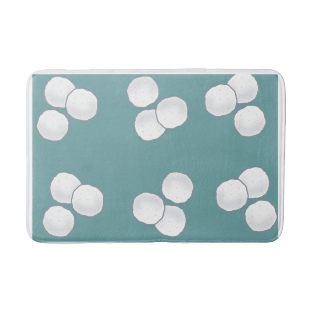 Tapete De Banheiro Banheira de algodão suave com Design Elegante (Frente)