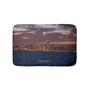 Tapete De Banheiro Banheira Skyline Chicago
