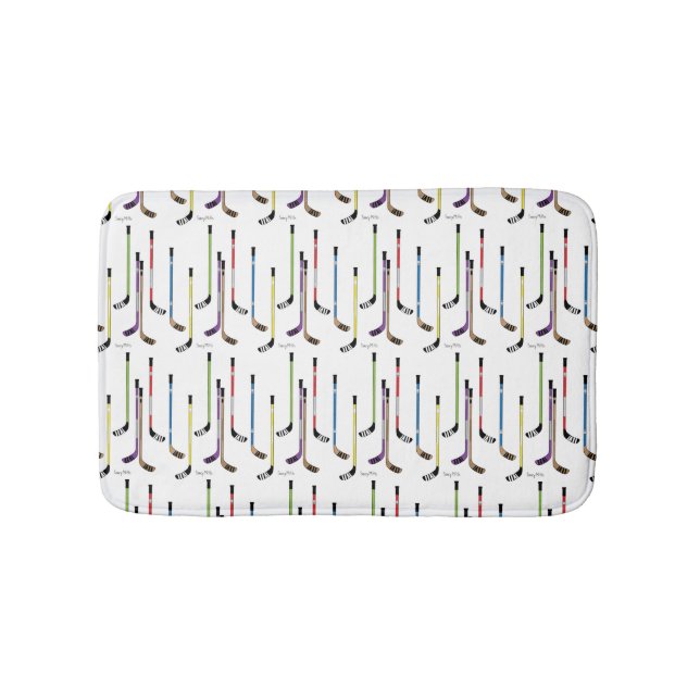 Tapete De Banheiro Banheiro das varas de hóquei (frente)