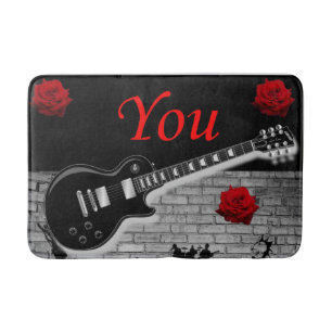 Tapete De Banheiro banheiro de guitarra de música