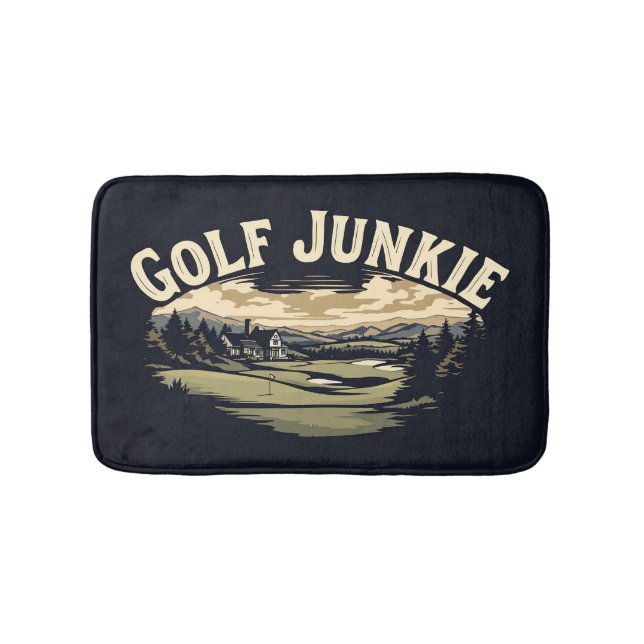 Tapete De Banheiro Banheiro Legal Golf Junkie Cute (frente)
