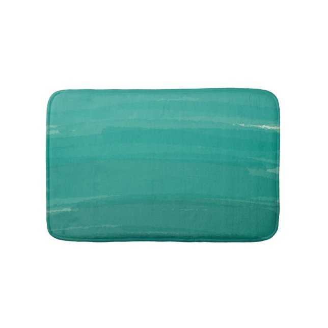 Tapete De Banheiro Banho de Ombre Verde Mat (frente)