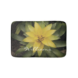 Tapete De Banheiro Banho-maria não escorregadio com flor bonito amare