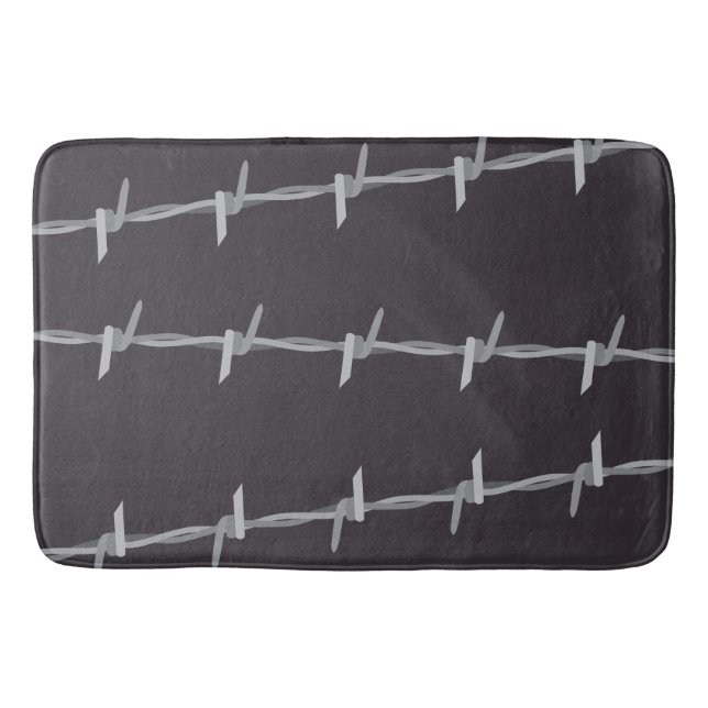 Tapete De Banheiro Barbed Wire Design (Frente)