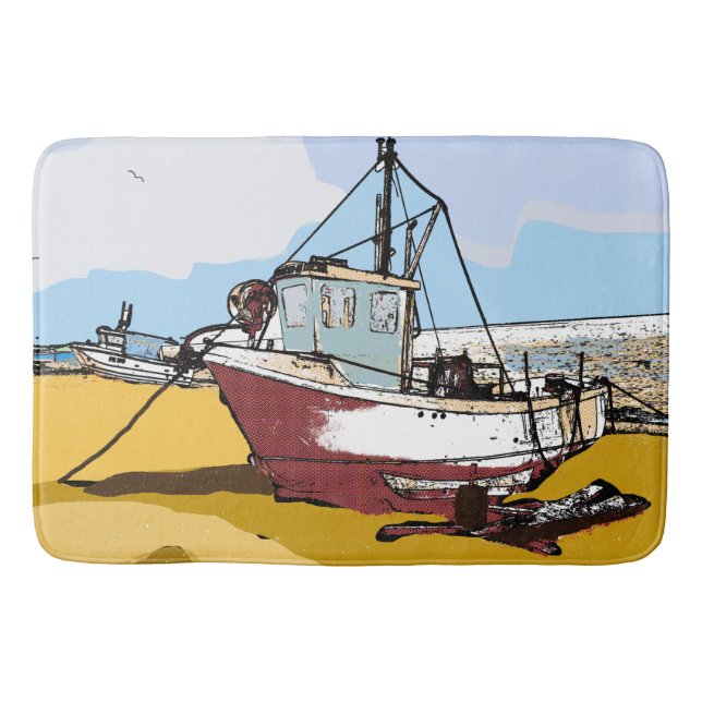 Tapete De Banheiro Barco de Pesca Quinta (Frente)