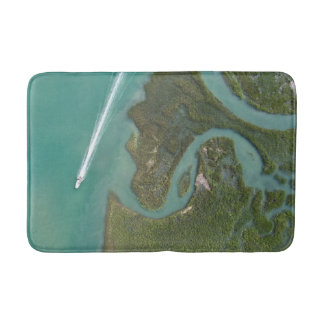 Tapete De Banheiro Barco Marsh Scene Bath Mat