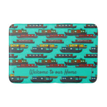 Bargas Coloridas Em Narrowboat Doméstico, Patterad