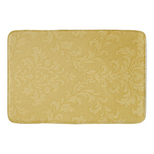 Tapete De Banheiro Barroco Dourado Elegante