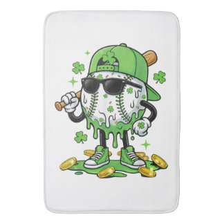 Tapete De Banheiro Baseball Drip Ice Cream St Patricks Day