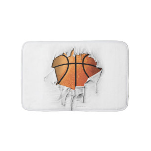 Tapete De Banheiro Basquetebol rasgado