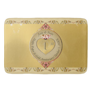 Tapete De Banheiro Bath Mat, Aniversário de Casamento de ruas