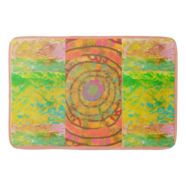 Tapete De Banheiro Bath Mat - Aztec Design (Frente)