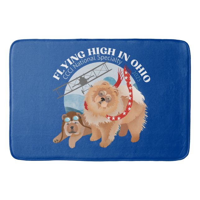TAPETE DE BANHEIRO BATH MAT - BLUE WITH 2025 CCCI NATL SPECIALTY LOGO (Frente)