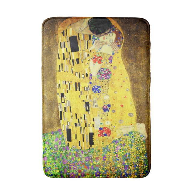 Tapete De Banheiro Bath Mat com Klimt's The Biss (Frente Vertical)