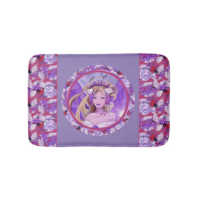 Tapete De Banheiro Bath Mat da Fada Sol Púrpura (frente)