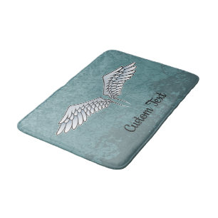 Tapete De Banheiro Bath Mat de Cinzas Azuis