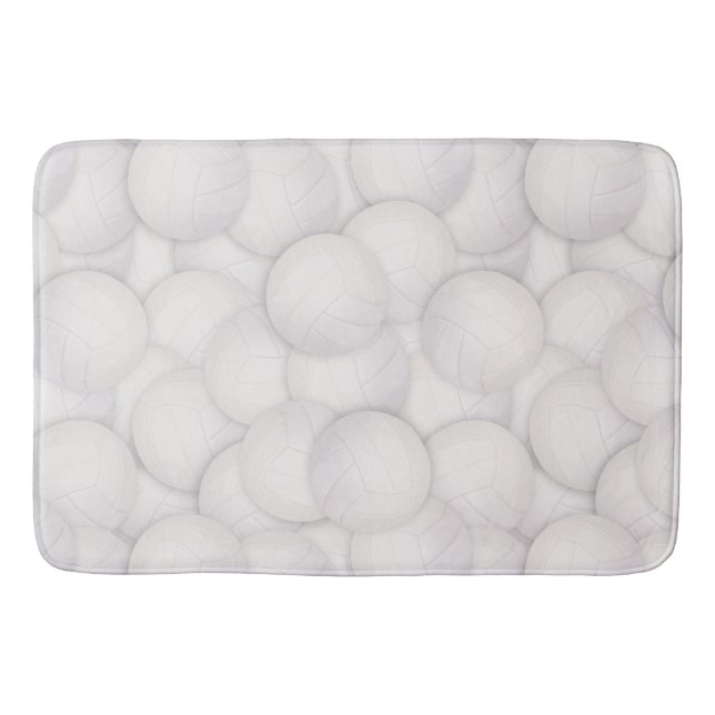 Tapete De Banheiro Bath Mat de Padrão de Voleibol (Frente)
