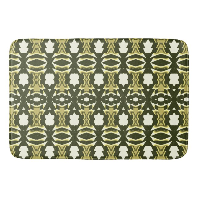 Tapete De Banheiro Bath Mat, design clássico multicolorido (Frente)