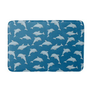 Tapete De Banheiro Bath Mat Design de Golfinhos Reproduzível
