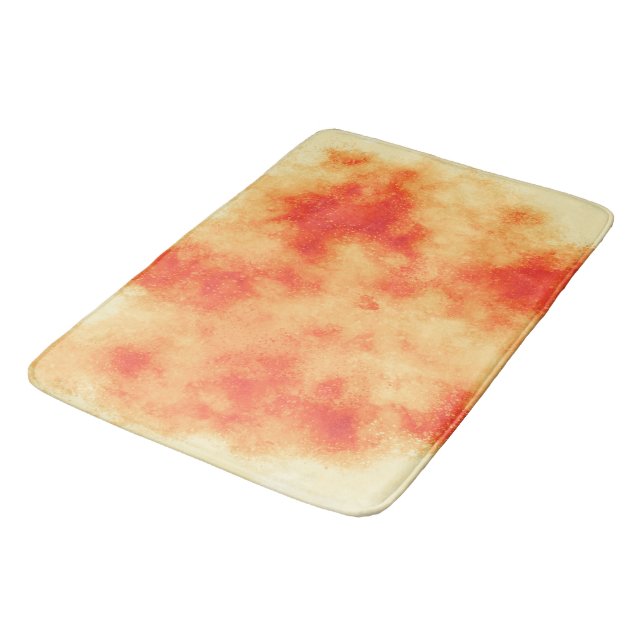 Tapete De Banheiro Bath Mat do Efeito da Nuvem Laranja (Angulado)