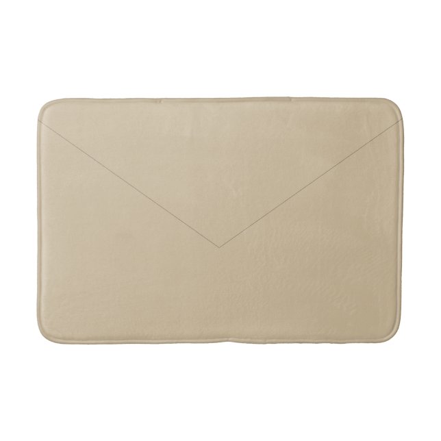Tapete De Banheiro Bath Mat do Estilo de Envelope Beige para Banheiro (Frente)