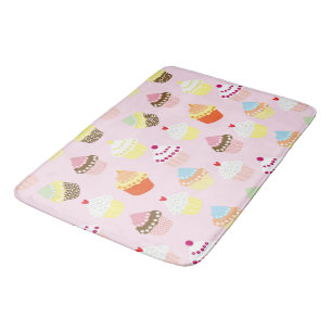 Tapete De Banheiro Bath Mat do Partido cupcake