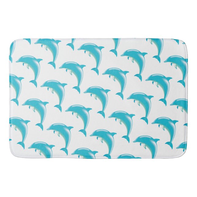 Tapete De Banheiro Bath Mat/Dolphins (Frente)