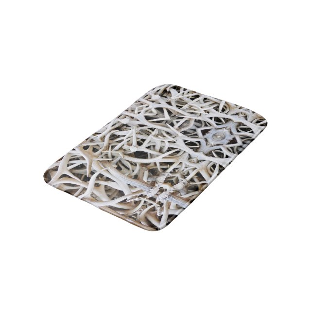 Tapete De Banheiro Bath Mat Elk Antlers (Angulado)