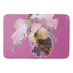 Tapete De Banheiro Bath Mat em cor-de-rosa com Orquídea Catalina