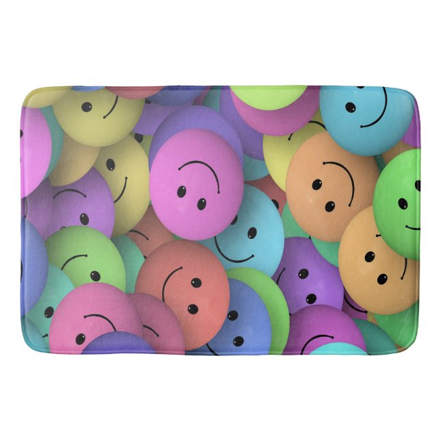 Tapete De Banheiro Bath Mat Faces (Frente)