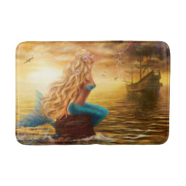 Tapete De Banheiro Bath Mat Fantasy Mermaid