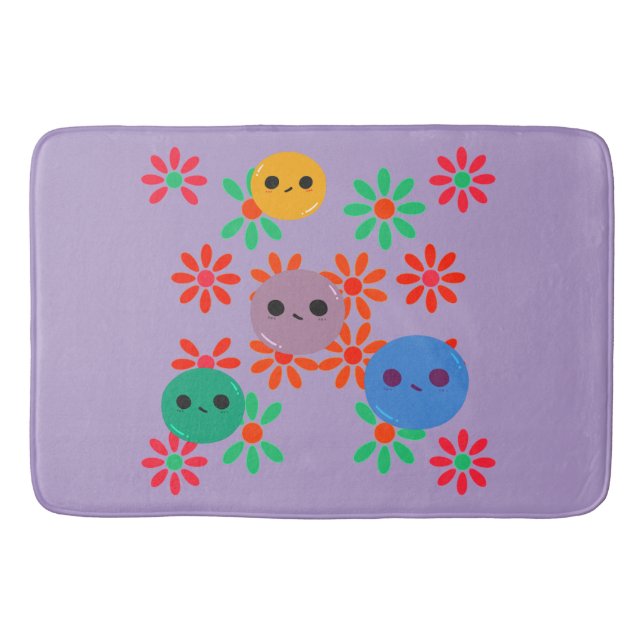 Tapete De Banheiro Bath Mat Floral! (Frente)