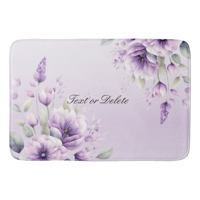 Tapete De Banheiro Bath Mat Floral Puro (Frente)
