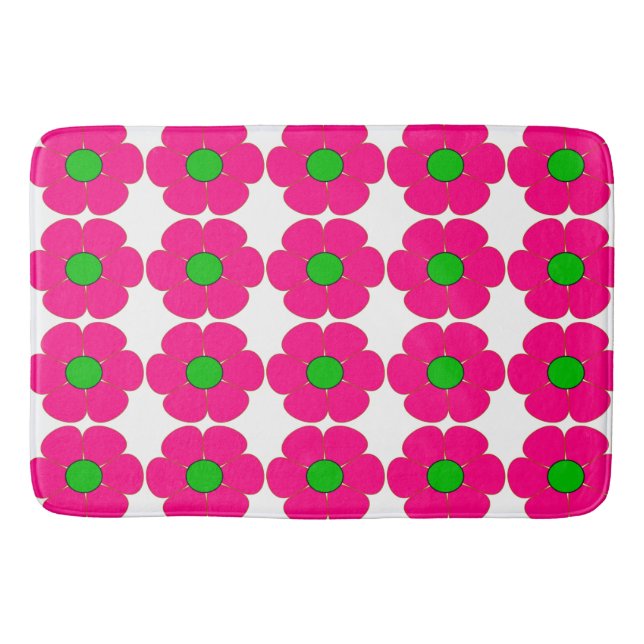 Tapete De Banheiro Bath Mat/Flowers (Frente)