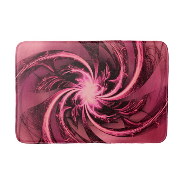 Tapete De Banheiro Bath Mat Fractal Twisted Roxo & Plum (Frente)