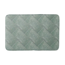 Bath mat green water look