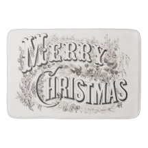 BATH MAT : ILUSTRAÇÃO DO NATAL DE MERCADORIAS