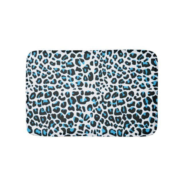 Tapete De Banheiro Bath Mat Impressão de Peles de Leopardo de Neve (frente)