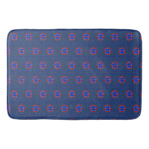 Tapete De Banheiro Bath Mat, Large, EUA Design em Vermelho, Branco, A