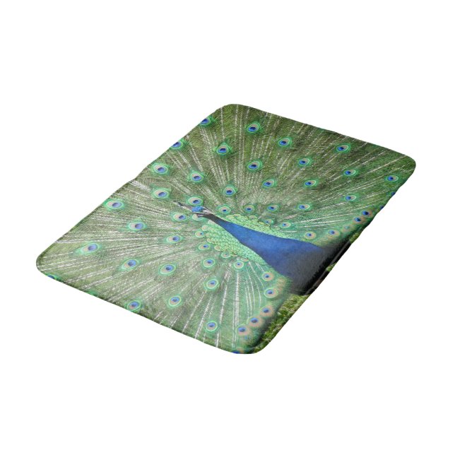 Tapete De Banheiro Bath Mat - Peacock (Angulado)