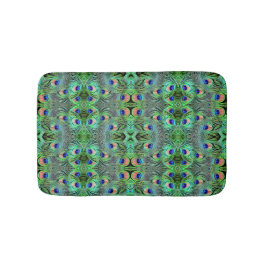 Tapete De Banheiro Bath Mat Peacock Feather