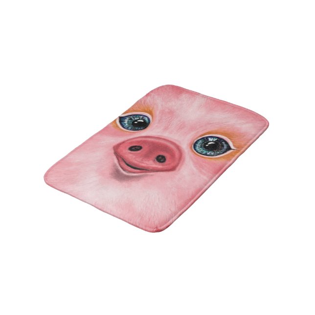 Tapete De Banheiro Bath Mat Pequeno Piglet - Sorria (Angulado)