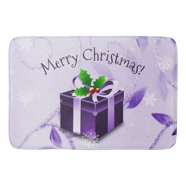 Tapete De Banheiro Bath Mat Puro de Natal (Frente)