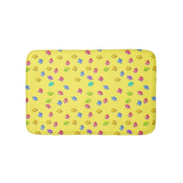Tapete De Banheiro Bath Mat Quebra-cabeça Bonito (frente)