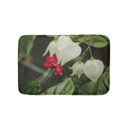 Tapete De Banheiro Bath Mat Red White Green Flower