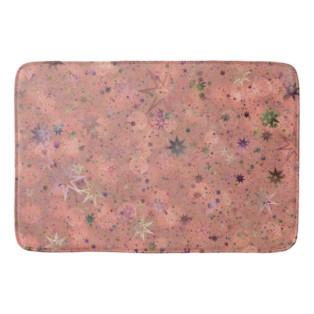 Tapete De Banheiro Bath Mat Rosa Cintilante (Frente)