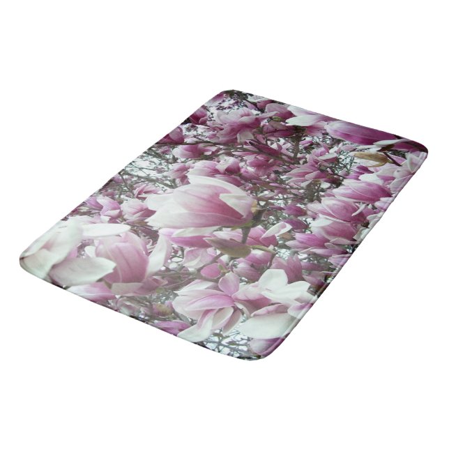 Tapete De Banheiro Bath Mat - Saucer Magnolias (Angulado)
