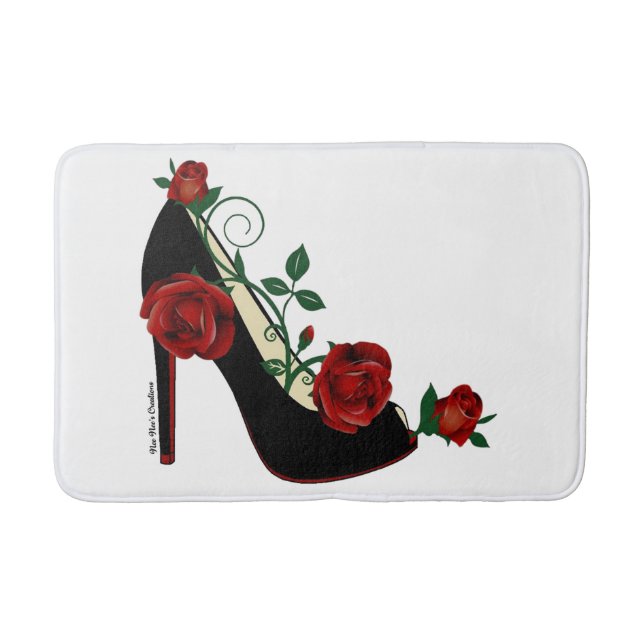 Tapete De Banheiro Bath Mat - Stiletto Rosa (Frente)
