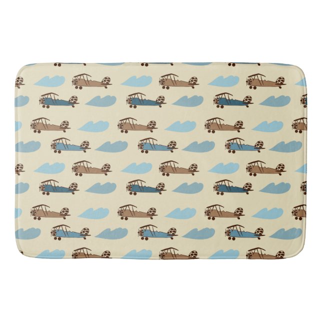 Tapete De Banheiro Bath Mat Toy AirPlane (Frente)