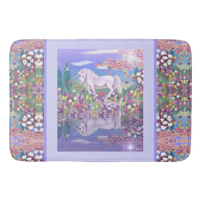 Tapete De Banheiro Bath Mat, um paraíso roxo (Frente)